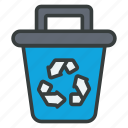 recycle, bin, can, trash