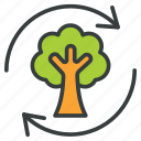 tree, recycling, garden, trash, forest, ecology