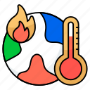 global, warming, burning, heat, fire, world, warning