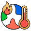 global, warming, burning, heat, fire, world, warning 