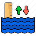 water, level, sea, ocean, height, fluctuations, flood