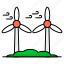 windmills, wind, turbines, generator, aerogenerator, energy 