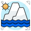 melting, glacier, climate, change, ablation, chunks, iceberg 