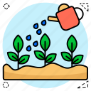 water, pot, sprinkler, watering, can, plant, gardening