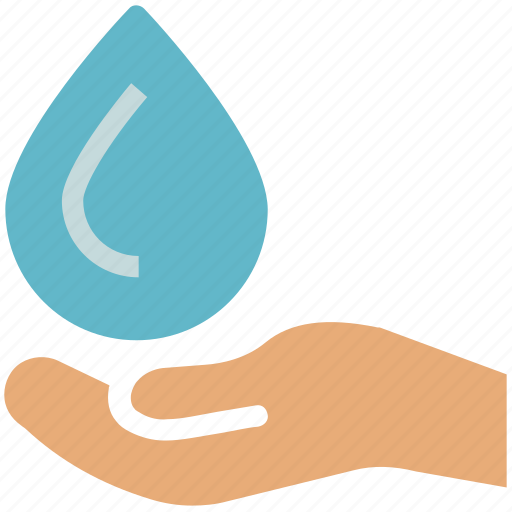 Drop on hand, ecology, hand holding water drop, water drop icon - Download on Iconfinder