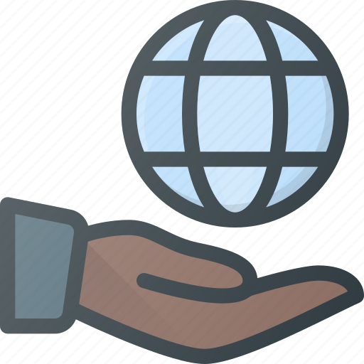 Care, global, globe, hand, hold, planet, protect icon - Download on Iconfinder