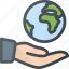 care, global, globe, hand, hold, planet, protect 