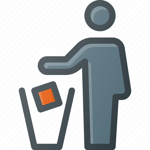 Can, litter, person, trash icon - Download on Iconfinder