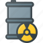 barrel, nuclear, radioactive, waste 