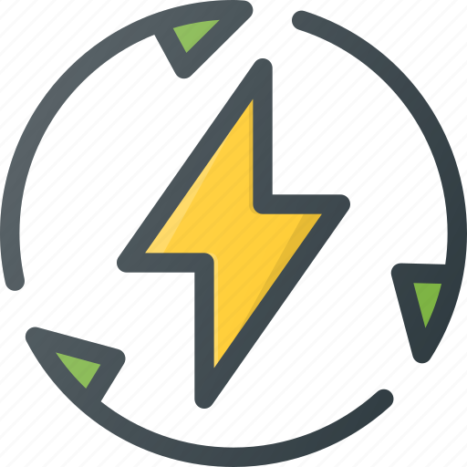 Electricity, energy, recycle, renewable icon - Download on Iconfinder