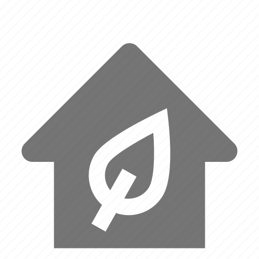 House, home, leaf, plant, nature icon - Download on Iconfinder