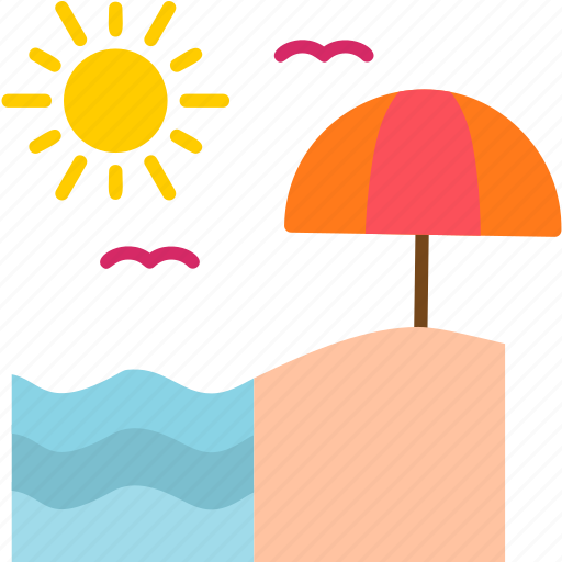 Beach, sea, summer, sun, travel, vacation, water icon - Download on Iconfinder
