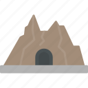 cave, crystal, mineral, mountain, rock, stone, icon