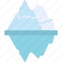 iceberg, frozen, glacier, ice, mountain, icon