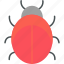 ladybug, bug, ladybird, virus, icon 