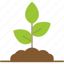 sprout, farm, plant, soil, icon