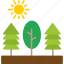 trees, forest, nature, park, tree, icon 