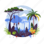 jungle, forest, landscape, scenery, view 