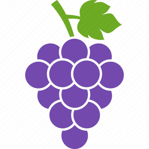 Berries, grape, grapes, leaf, purple, wine, vineyard icon - Download on Iconfinder