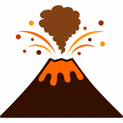 Erupt, erupting, eruption, lava, magma, volcanic, volcano icon - Download on Iconfinder