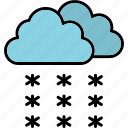 snowfall, cloud, forecast, snow, weather, icon