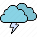 storm, bolt, cloud, lightning, weather, icon