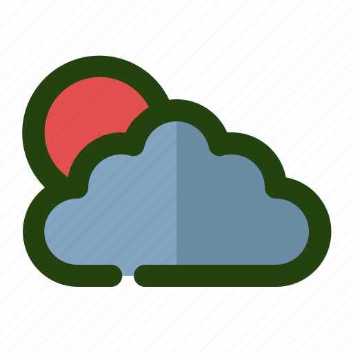 Cloud, cloudy, rain, sun, weather icon - Download on Iconfinder
