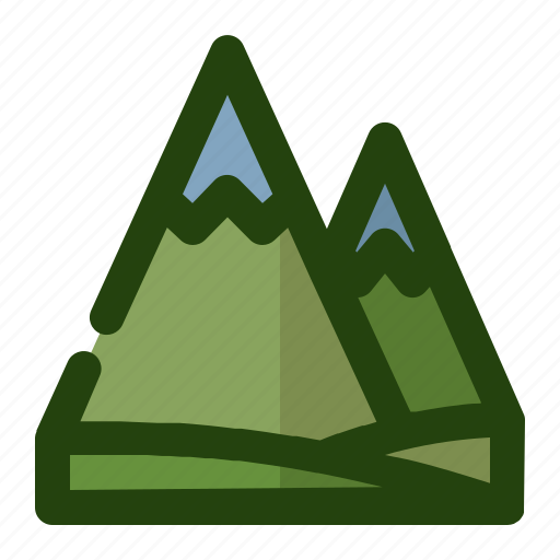 Green, hiking, landscape, mountain, nature icon - Download on Iconfinder