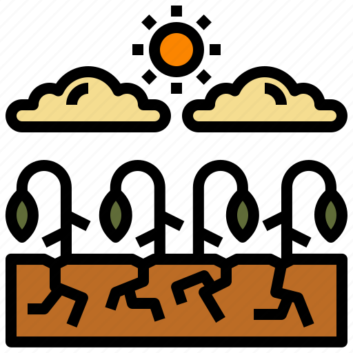 Drought, plant, heat, dry, catastrophe, warming icon - Download on Iconfinder