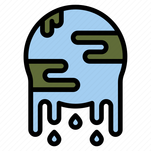 Global, warming, melt, temperature, heat, weather, climate icon - Download on Iconfinder