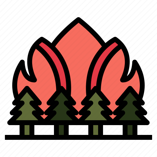 Wildfire, firestorm, disaster, burnt, forest, fire icon - Download on Iconfinder