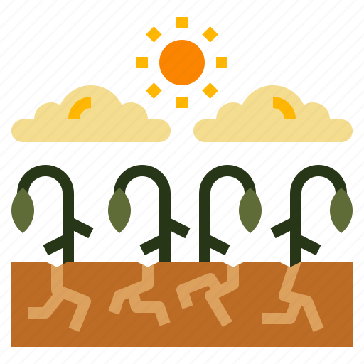 Drought, plant, heat, dry, catastrophe, warming icon - Download on Iconfinder
