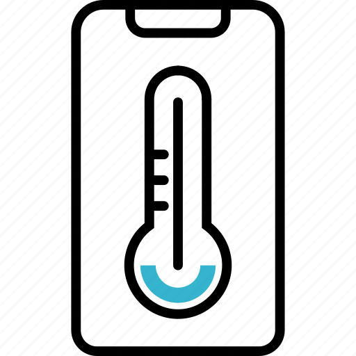 Weather, technique, phone, degree, temperature icon - Download on Iconfinder