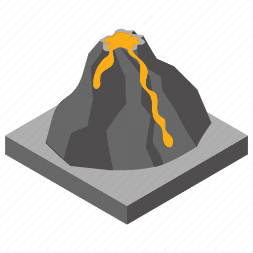 Earthquake, lava, natural disaster, volcanic eruption, volcano icon - Download on Iconfinder