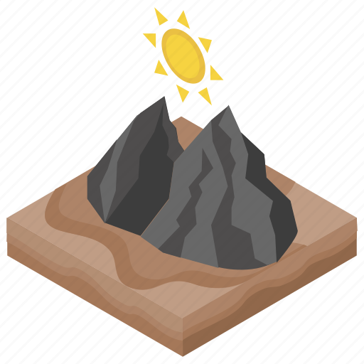 Hills, hilly area, landscape, mountains, nature icon - Download on Iconfinder