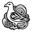 seagull, waterfowl, bird, creature, symbol