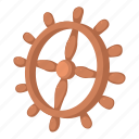 cartoon, emblem, hand, handwhee, handwheel, marine, sea