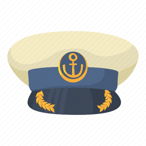 Cap, captain, cartoon, hat, officer, sea, ship icon - Download on Iconfinder