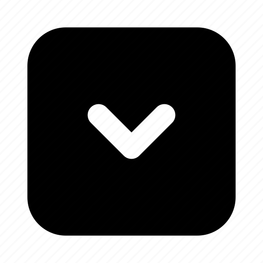 Bottom, down, arrow, box, round icon - Download on Iconfinder