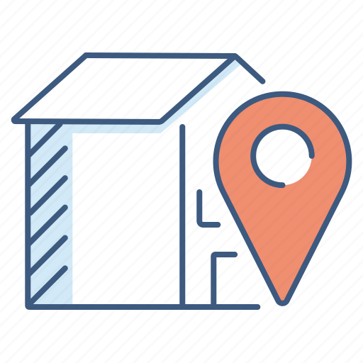 Gps, house, location, map, pin, property icon - Download on Iconfinder