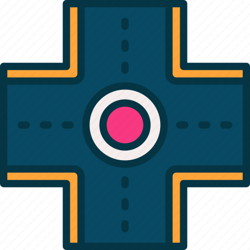 Road, route, roadside, map, navigation icon - Download on Iconfinder