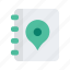 book, bookmark, location, map, navigate, navigation, pin 