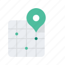 grid, location, map, navigate, navigation, pin