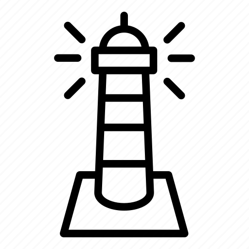 Building, construction, house, lamp, light, lighthouse, tower icon - Download on Iconfinder