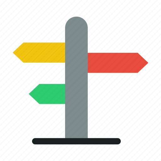 Direction, navigate, road, sign, street icon - Download on Iconfinder