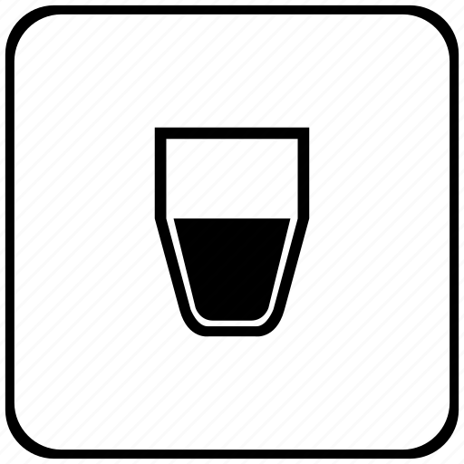 Form, glass, half, water icon - Download on Iconfinder