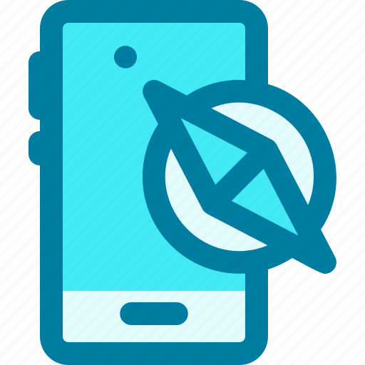 Direction, gps, location, mobile, navigation, orientation, smartphone icon - Download on Iconfinder