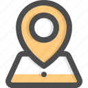 gps, location, marker, pin, placeholder, pointer, position