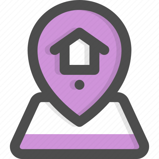 Home, map, marker, pin, placeholder, pointer, position icon - Download on Iconfinder