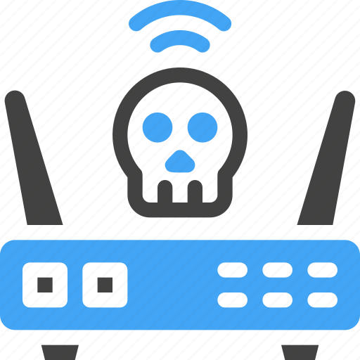 Cyber security, online security, technology, deadly, modem, internet, dangerous icon - Download on Iconfinder